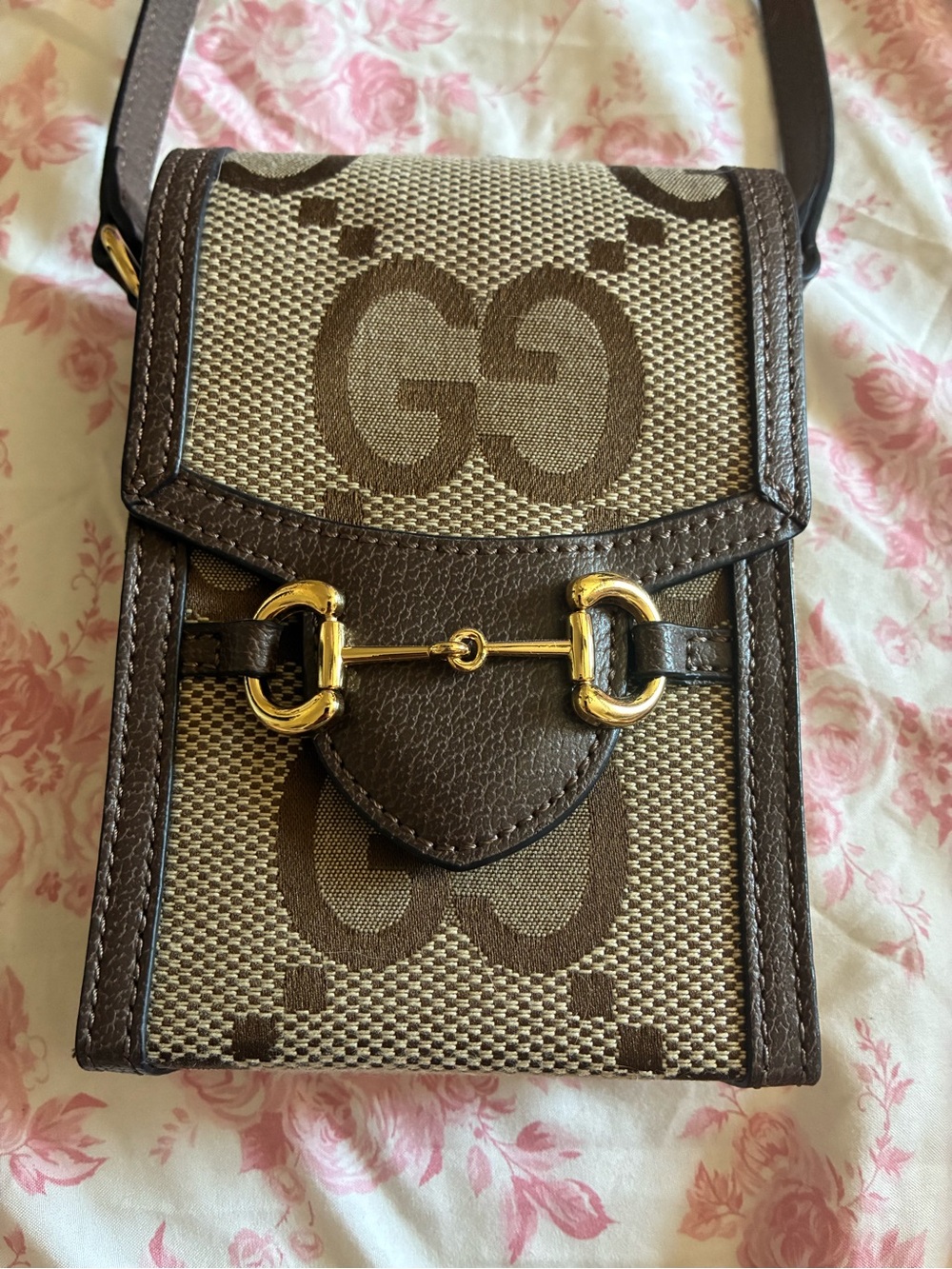 Horsebit GG Canvas Mini Bag - Brown/Tan